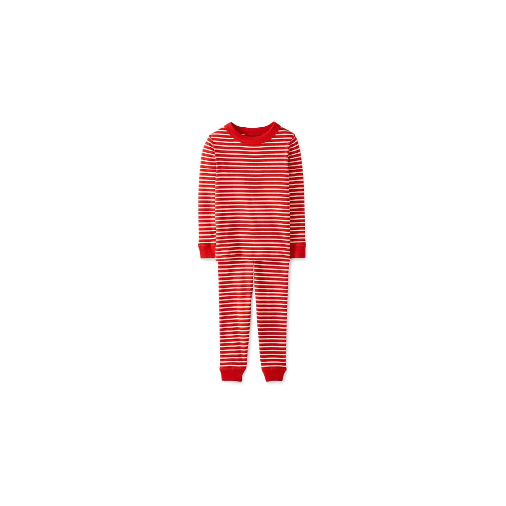 Unisex Kids Striped Long John Pajama Set (Infant/Toddler/Little Kid/Big Kid)