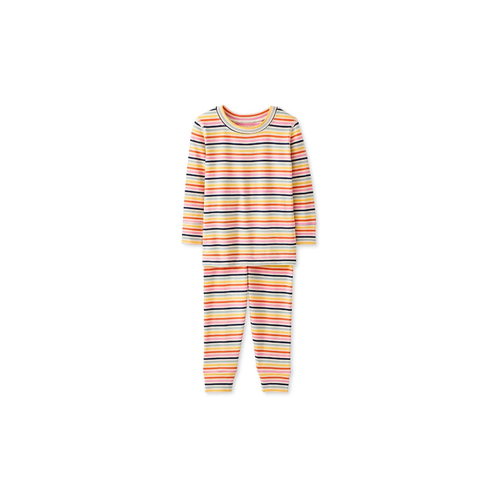 Unisex Kids Striped Long John Pajama Set in ™ (Infant/Toddler/Little Kid/Big Kid)
