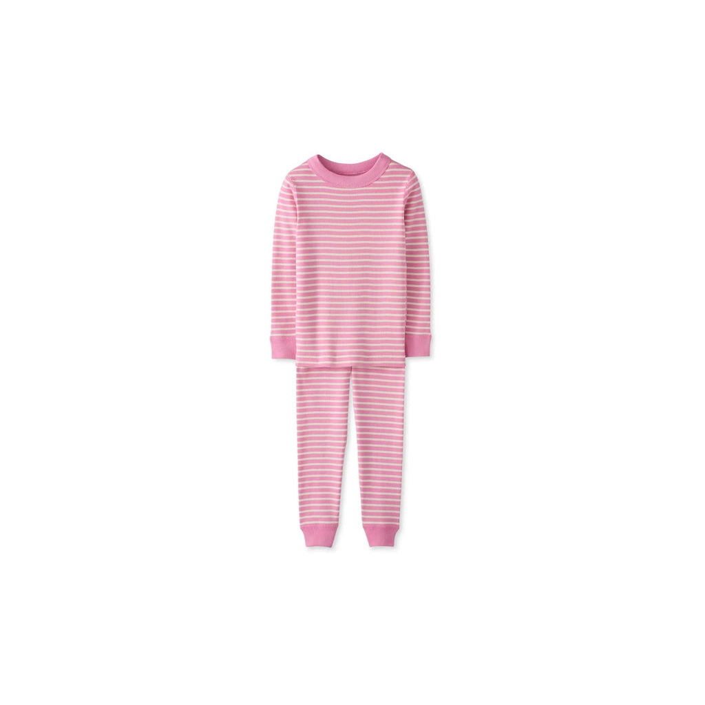 Unisex Kids Striped Long John Pajama Set (Infant/Toddler/Little Kid/Big Kid)