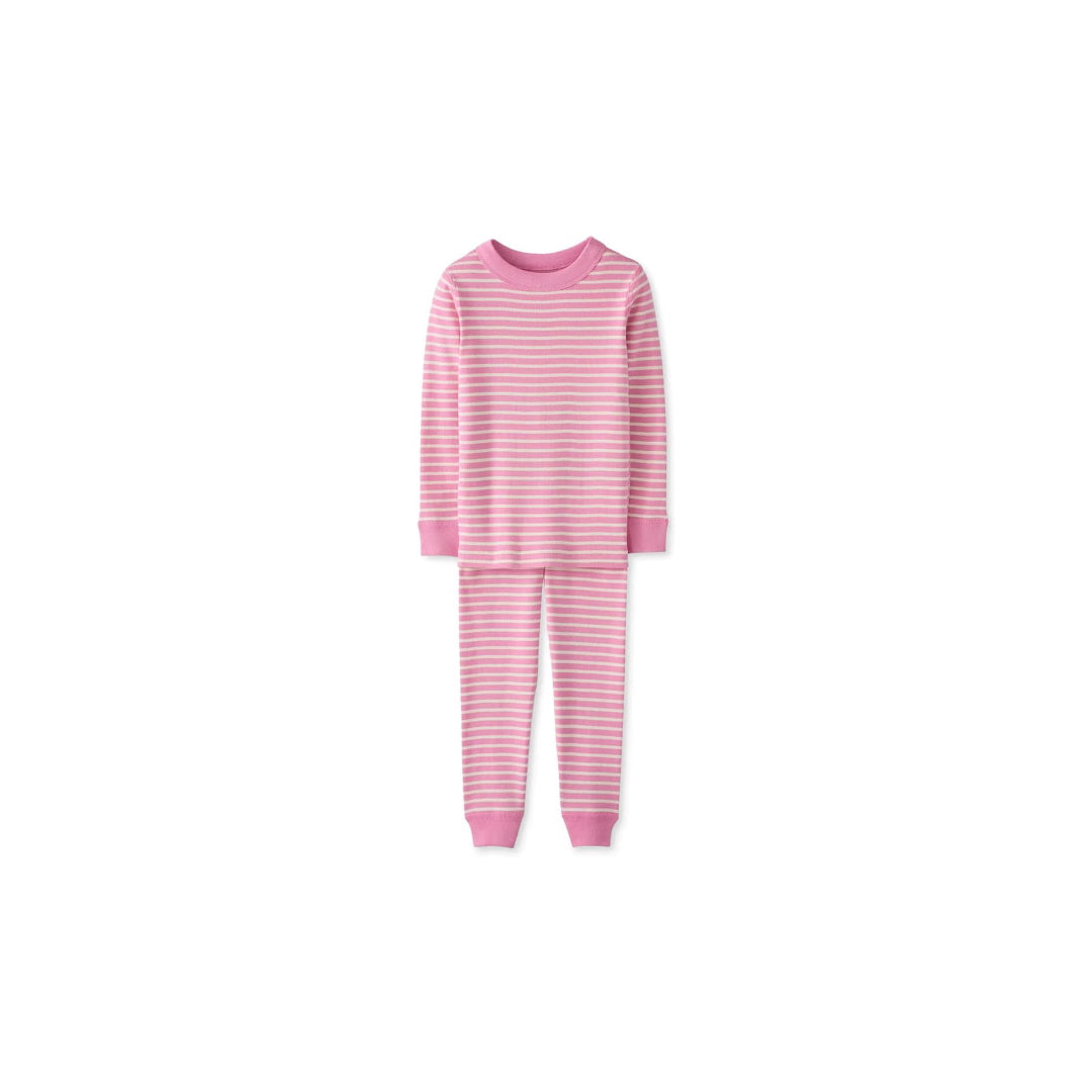 Unisex Kids Striped Long John Pajama Set (Infant/Toddler/Little Kid/Big Kid)